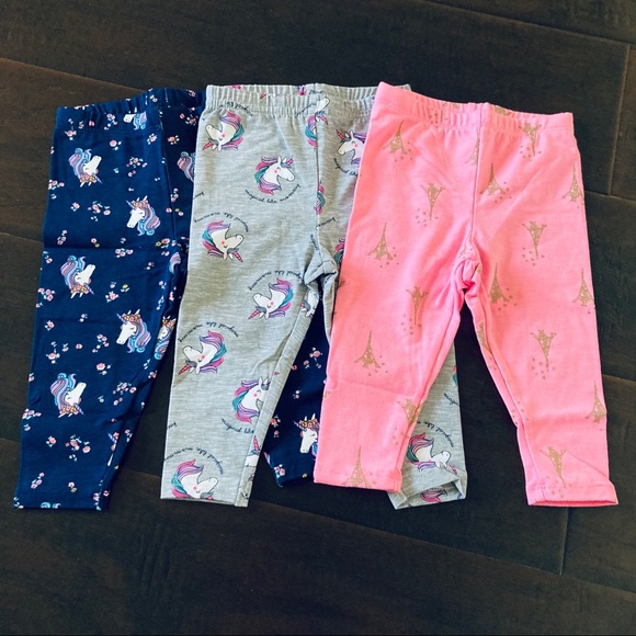 Carter's Other - Carter’s Baby Girl Leggings Bundle, 3 Count